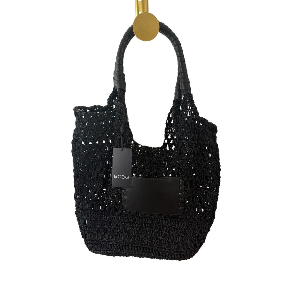 BCBG, Brand New, Woven Raffia Tote Bag